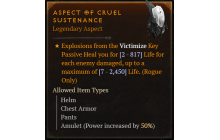 Aspect of Cruel Sustenance [Max Roll]