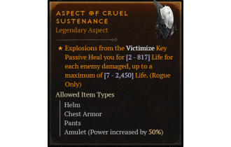 Aspect of Cruel Sustenance [Max Roll]