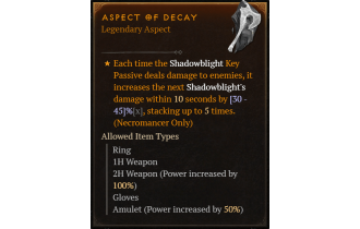 Aspect of Decay [Max Roll]