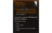 Aspect of Disobedience [Max Roll]