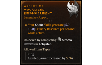 Aspect of Vocalized Empowerment [Max Roll]