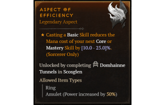 Aspect of Efficiency [Max Roll]