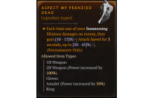 Aspect of Frenzied Dead [Max Roll]