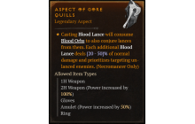 Aspect of Gore Quills [Max Roll]