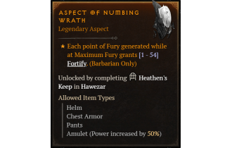 Aspect of Numbing Wrath [Max Roll]