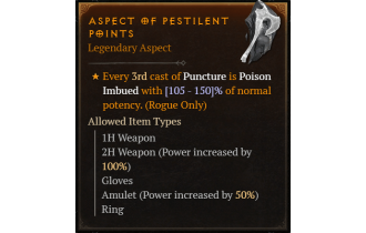 Aspect of Pestilent Points [Max Roll]