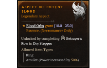 Aspect of Potent Blood [Max Roll]