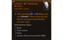 Aspect of Searing Wards [Max Roll]