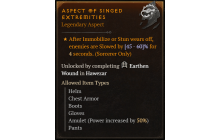 Aspect of Singed Extremities [Max Roll]