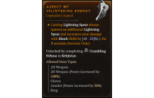 Aspect of Splintering Energy [Max Roll]