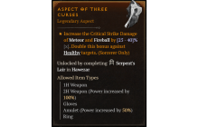 Aspect of Three Curses [Max Roll]