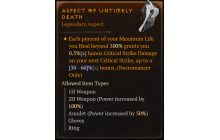 Aspect of Untimely Death [Max Roll]