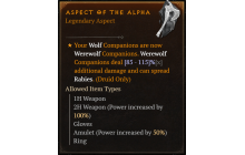 Aspect of the Alpha [Max Roll]