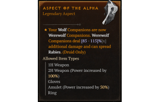 Aspect of the Alpha [Max Roll]