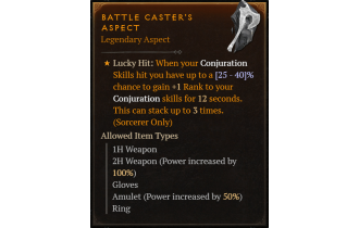 Battle Caster's Aspect [Max Roll]