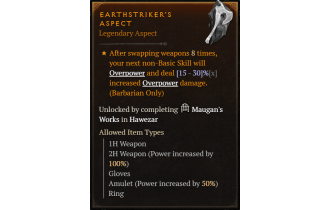 Earthstriker's Aspect [Max Roll]