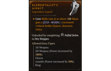 Elementalist's Aspect [Max Roll]