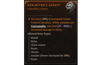 Exploiter's Aspect [Max Roll]