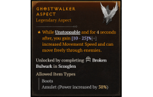 Ghostwalker Aspect [Max Roll]