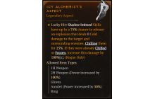 Icy Alchemist's Aspect [Max Roll]