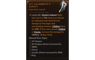 Icy Alchemist's Aspect [Max Roll]