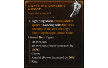 Lightning Dancer's Aspect [Max Roll]