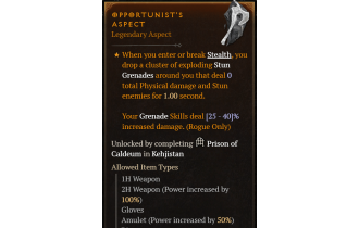 Opportunist's Aspect [Max Roll]