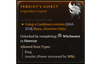 Prodigy's Aspect [Max Roll]