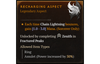 Recharging Aspect [Max Roll]