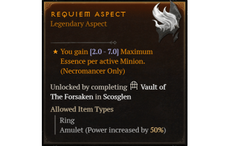 Requiem Aspect [Max Roll]