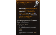 Splintering Aspect [Max Roll]