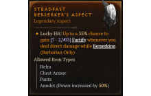 Steadfast Berserker's Aspect [Max Roll]