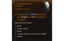 Juggernaut's Aspect [Max Roll]