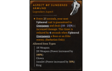 Aspect of Sundered Ground [Max Roll]