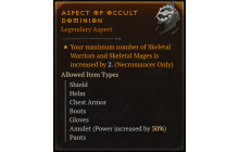 Aspect of Occult Dominion [Max Roll]