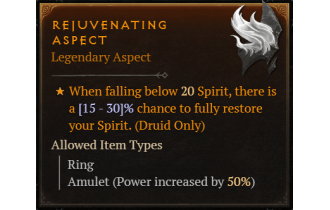 Rejuvenating Aspect [Max Roll]