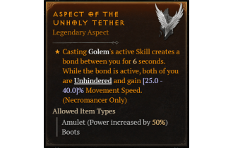 Aspect of the Unholy Tether [Max Roll]