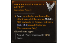 Inexorable Reaper's Aspect [Max Roll]