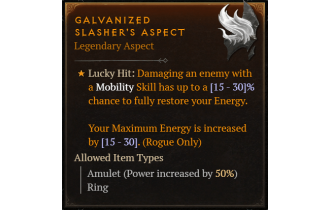 Galvanized Slasher's Aspect [Max Roll]