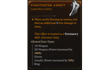 Firestarter Aspect [Max Roll]