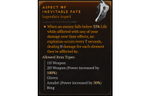 Aspect of Inevitable Fate [Max Roll]