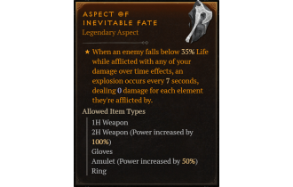 Aspect of Inevitable Fate [Max Roll]