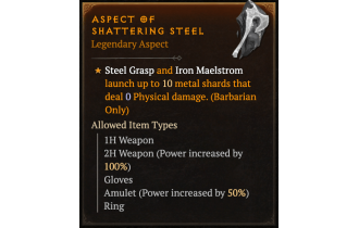 Aspect of Shattering Steel [Max Roll]