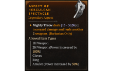 Aspect of Herculean Spectacle [Max Roll]