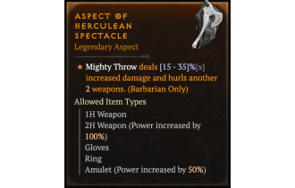 Aspect of Herculean Spectacle [Max Roll]