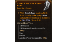 Aspect of the Rabid Bear [Max Roll]