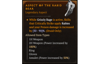 Aspect of the Rabid Bear [Max Roll]