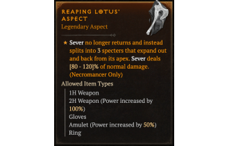 Reaping Lotus' Aspect [Max Roll]