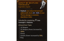 Aspect of Bristling Vengeance [Max Roll]