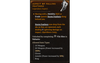 Aspect of Falling Feathers [Max Roll]